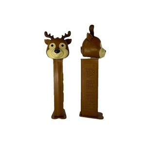 2023 Reindeer Pez‎ Dispenser Set Of 2 Christmas Holiday